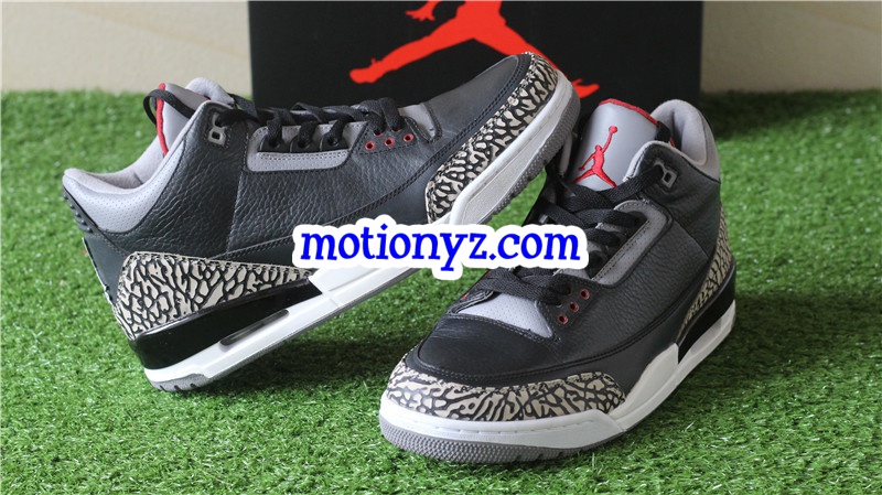 Authentic Air Jordan 3 Retro Black Cement